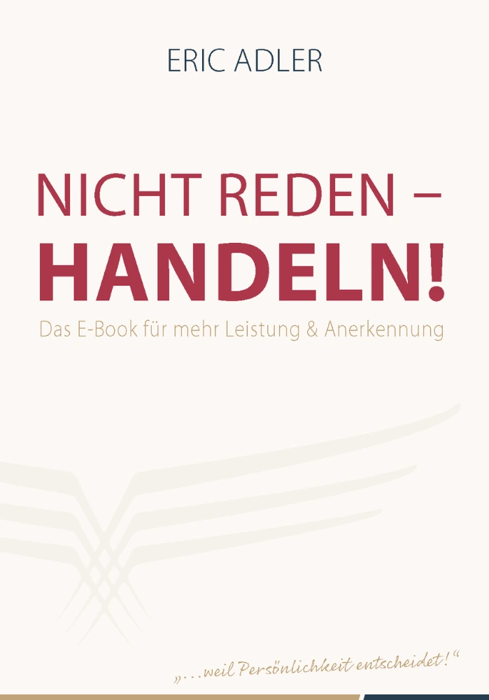 Coaching.Book NICHT REDEN - HANDELN